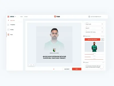 TISA Design System dashboard dashboard design dashboard ui design design system design systems editor football football club graphic design graphic editor graphic template herodot soccer sport style guide template