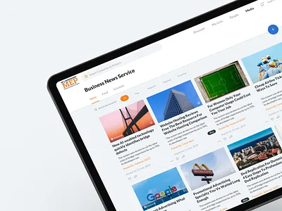 Business News | News portal application c4d clean dashboard design app desktop app lightui logo minimal minimalist newsfeed socialmedia typography ui ux