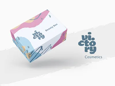 Victory Cosmetics | Package Design Beauty Box beauty beauty product branding cosmetics design ecommerce illustration minimal package packaging design
