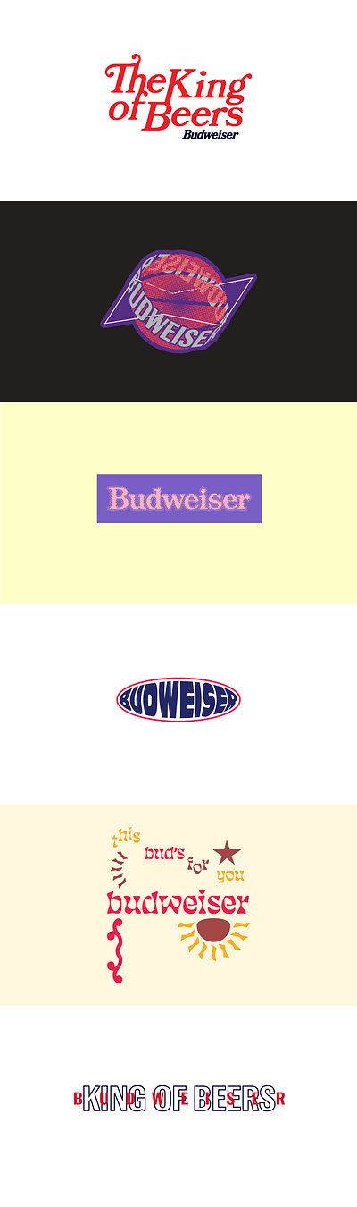Budweiser Apparel Designs beer branding budweiser clean clothes design illustration illustrator logo streetwear thisbudsforyou vector