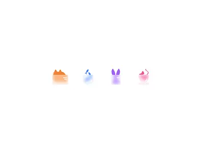 Free: Hiding animals icons animals animals logo blur brand cat fish icon design icon set iconography icons identity illustraion logo logo design mouse pets rabbit ui