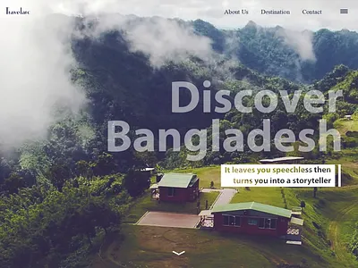 Travelarc Landing Page aesthetics composition creative design graphics ideas illustration landing page logo onepage travel webdesign