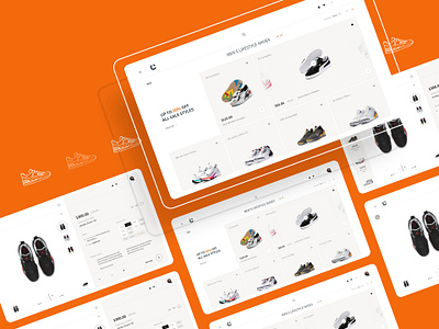 E-commerce Platform & Online Shopping Webiste branding branding design clean ecommerce idea interface layout minimalism online store platform design shoes shopping template trending ui ui ux design user experience ux website website design