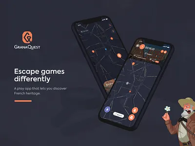 Granaquest android app apple design escape game ios mobile app ui uiux ux