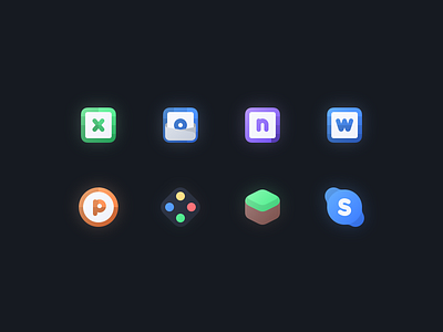 Nimbus Evo Icons - Microsoft app design flat icon illustration jailbreak logo microsoft minimal ui vector