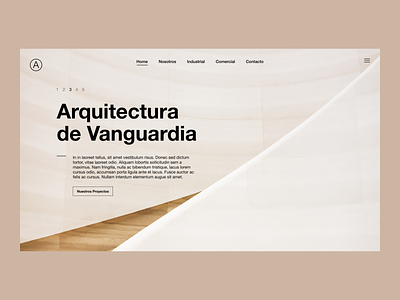 Concept Design - Landing Page - Architecture Studio [2] concept design landing page ui ux visual design web design