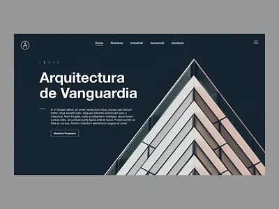 Concept Design - Landing Page - Architecture Studio [1] concept design landing page ui ux visual design web design
