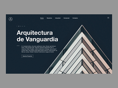 Concept Design - Landing Page - Architecture Studio [1] concept design landing page ui ux visual design web design