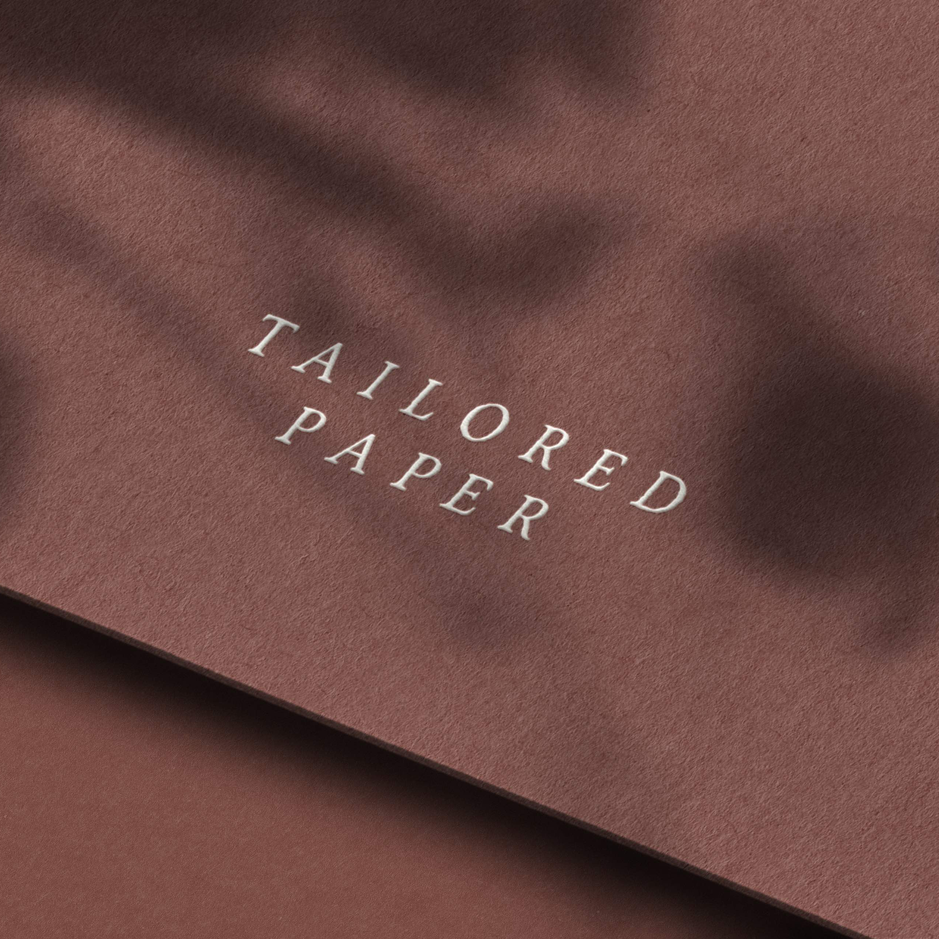 Tailored Paper brand identity branding clean design emboss illustrator logo logo design photoshop