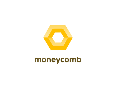 Moneycomb comb honey honeycomb logo money