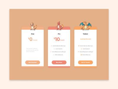 Pricing Web page 030 dailyui design designer interface interfacedesign pokeball pokemon pokemongo price pricing pricing page pricing table ui ui design uidesign ux ux design webdesign website