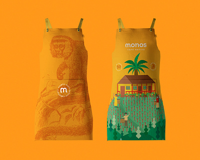 Monos - Native coffee brand coffee brand design brand identity branding branding agency branding and identity branding colombia branding design coffee coffee packaging coffee packing cololombian packaging colombia colombian illustration colorfull illustration