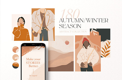 Autumn/Winter Season. Abstract Women abstract abstract elements autumn autumn flyer background clipart design flowers graphic design graphics huge illustration illustrations poster posters vector watercolor winter winter season women