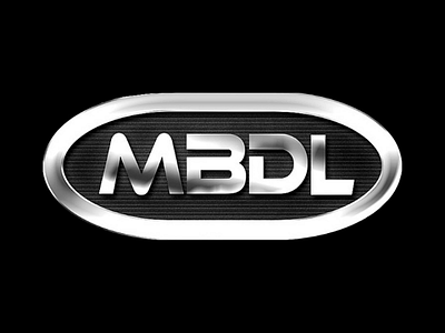 MBDL car logo ford mercedes benz silver automobile 3d typeface