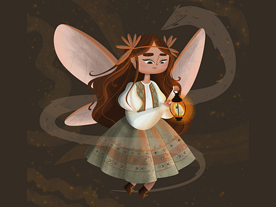 Dreamy Angel 2d character 2d illustration angel angel art angel character angel digital art angel illustration character design character idea character illustration classic style art digital art digital character drawing idea girl character old style vintage character vintage illustration vintage style