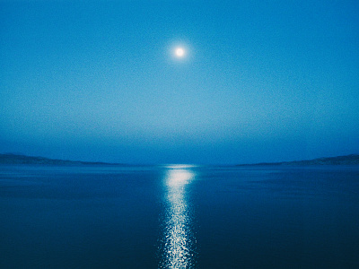 Blue Instinct blue sunset landscape moon moonlight ocean photography reflection sea silhouette surreal landscape