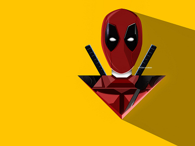 Deadpool Illustration 3d art challenge comic art comics design design fanart flat flat colour graphic design graphic designer illustration illustration art inspiration logo logo design minimal minimalist poster vector