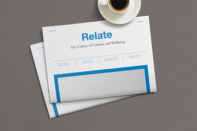 Coalesse Relate Essay art direction design graphic design layout print print design