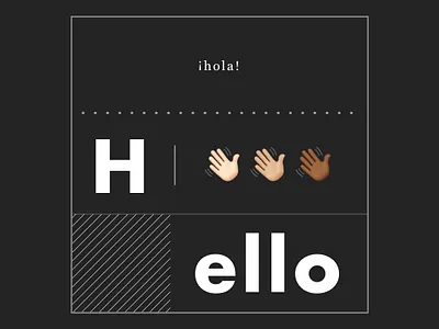 Welcome Post blackandwhite daily dark theme design emoji fonts social media design visual design