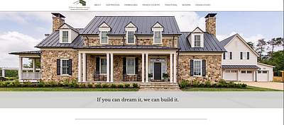 Custom Home Builder Website