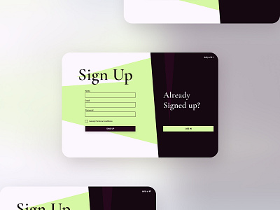 Sign Up Form #DailyUI challenge daily ui dailyuichallenge form login form singup suprematism ui ux uidaily uidesign uiux webdesig