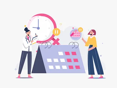 Women Climateric character doctor health healthcare illustration lifestyle people people illustration reproductive system vector vector illustration women