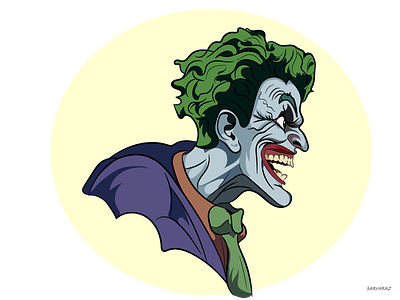 The Joke Is On You! adobe illustrator animated art artwork colorful comic criminal design digital art drawing dribbble illustration joker smile vector