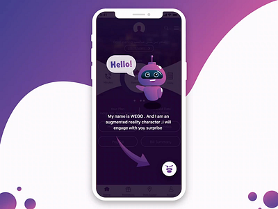 Wegooo (Augmented reality app ) app augmented reality design illustration ui ux vector web website xd