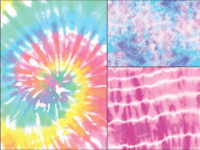 Custom Tie Dye Prints colorful custom illustration design graphic graphic design illustration illustrator patterns prints summer tie dye vector