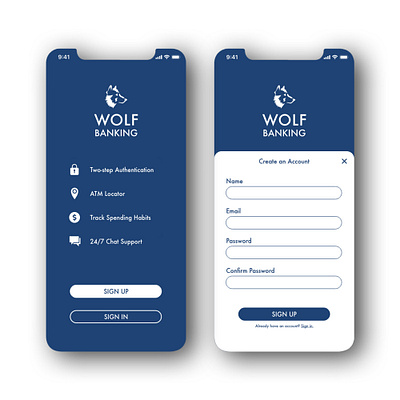 Daily UI Challenge 001 - Sign Up app bank app bankingapp dailyui dailyui 001 dailyuichallenge design sign up signup ui