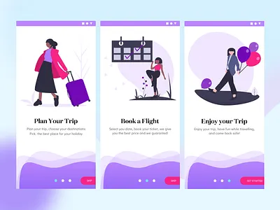 On-boarding Process Design app clean design layout onboarding screen ui uidesign