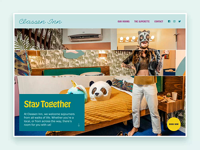 Classen Inn / Homepage Slider design homepage landing oklahoma city small business ui uiuxdesign ux web animation webdesign