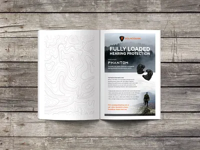 Phantom Trade Journal Ad branding design logo