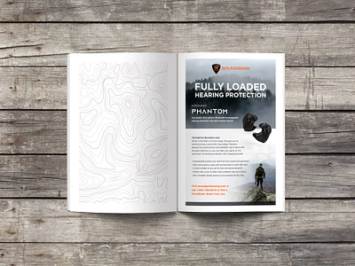 Phantom Trade Journal Ad branding design logo