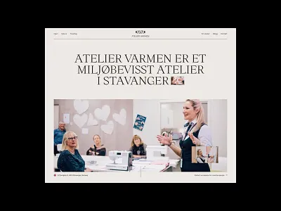 Atelier Varmen concept design desktop ui ux web webdesign website