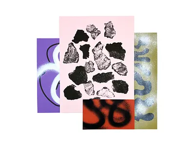 Peel 02 illustration paint photography print risograph texture