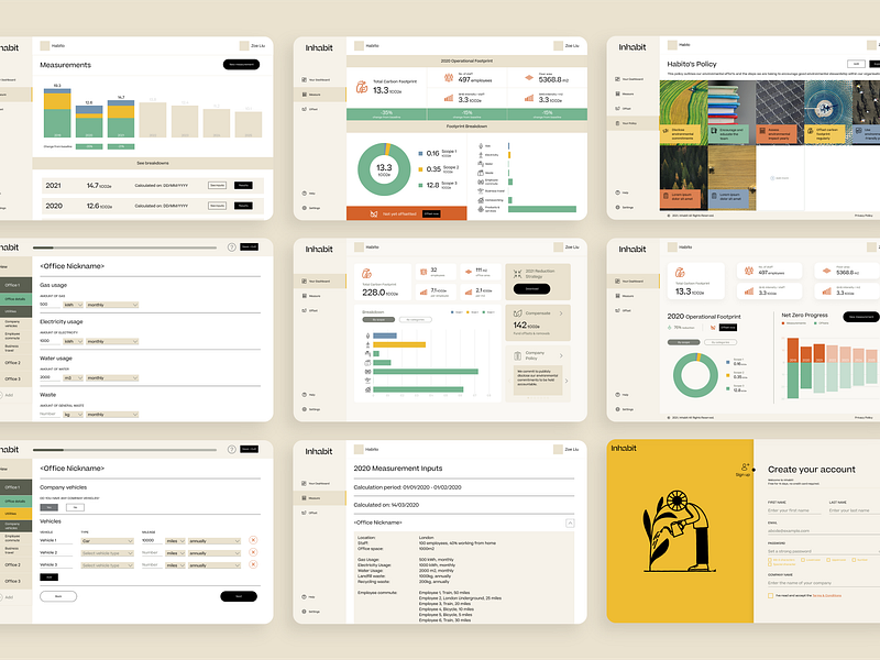 Inhabit | Platform v2 brand brand design brand identity branding branding design dashboard data design desktop guidelines layout layout design platform product product design ui user experience user interface ux visual design