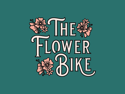 The Flower Bike: Brand Identity bouquets branding color design flowers icon identity illustration logo logotype type typography vector