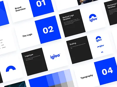 Igloo Guidelines brand brand identity branding exploration figma igloo logo logotype mark minimal product design typography