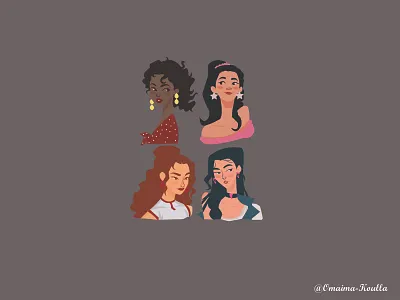 GIRLS design illustration vector