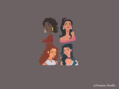 GIRLS design illustration vector