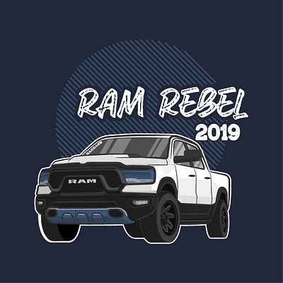 DODGE RAM REBEL car cars dodge dodge ram rebel dodgers emblem illustration japan japanese jdm muscle racing ram ramrebel rebel speed supercar transportation vector vehicle
