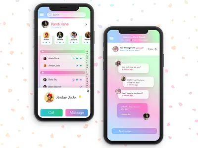 Messenger App UI chat contact list contacts daily ui dailyui dailyuichallenge design interface messenger ui