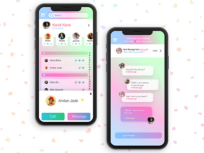 Messenger App UI chat contact list contacts daily ui dailyui dailyuichallenge design interface messenger ui