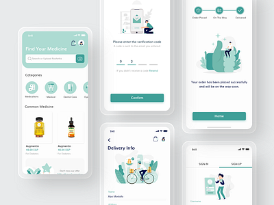 Drugs Delivery App app app design design illustration mobile app mobile app design ui ui ux ui design uiux