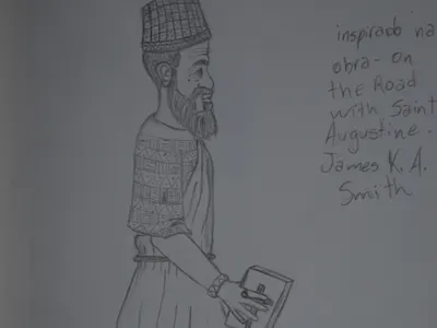 Augustine of Hippo - draw draw pencil sketchbook