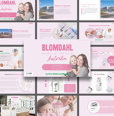 Preview Blomdahl design modern design powerpoint powerpoint template presentation template template