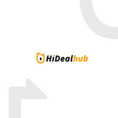 HiDeal hub anagram app logo design brand identity branding logo