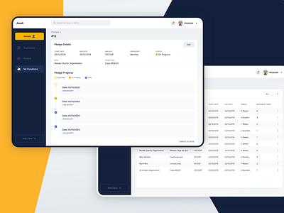Joud - Pledge Details case charity donate donation interface system ui website