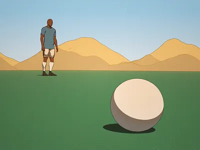 golazo #1 3d animation c4d cinema 4d football illustration light motion design motion graphics soccer sports texture